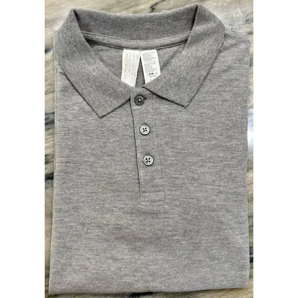 Polo Boys Youth Large Gray Golf Logo NWT